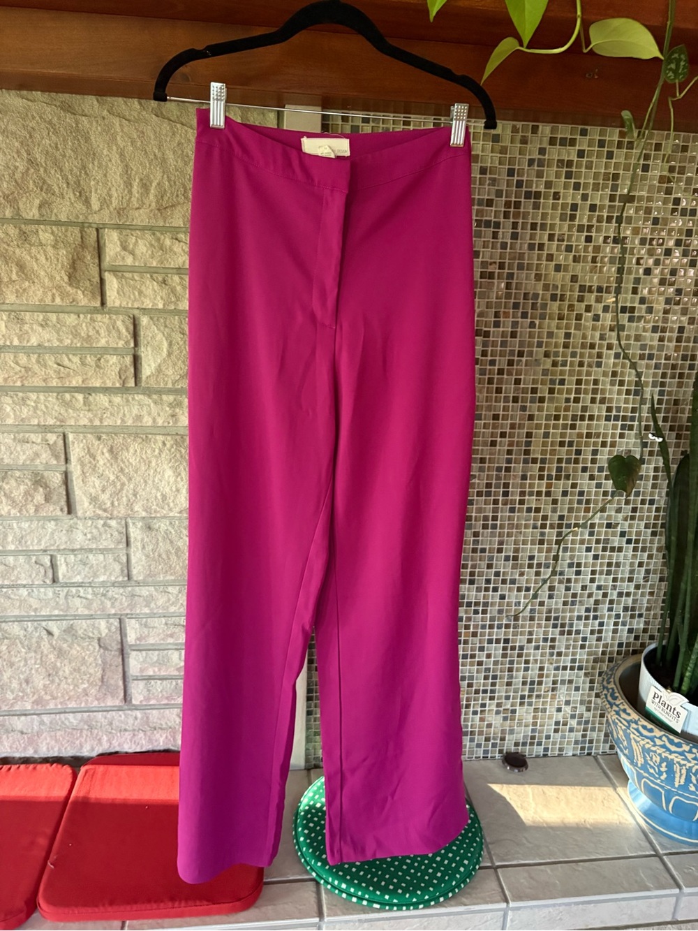 Boutique 9 Fuchsia High-Waist Wide-Leg Pants
